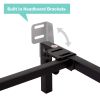 Adjustable Metal Platform Bed Frame, Black, Twin - King - Black