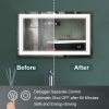 7 Size LED Bathroom Mirror Wall Mounted Vanity Mirror Anti-Fog Mirror Dimmable Lights with Touch Switch(Horizontal/Vertical) - 40"*24"