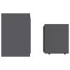 Coffee Table Set Gray 18.9"x11.8"x17.7" Engineered Wood - Grey