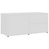 TV Cabinet White 31.5"x13.4"x14.2" Engineered Wood - White