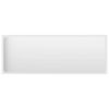 Bathroom Mirror White 39.4"x0.6"x14.6" Engineered Wood - White