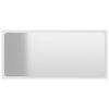 Bathroom Mirror White 31.5"x0.6"x14.6" Engineered Wood - White