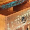 Highboard 17.7"x12.6"x43.3" Solid Reclaimed Wood - Multicolour