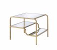 Astrid End Table in Gold & Mirror XH - 81092