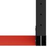 Work Bench Frame Metal 31.5"x22.4"x31.1" Black and Red - Black