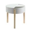 Bodfish End Table; White & Natural YJ - 83217