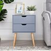 Modern Nightstand;  End Table;  Side Table with Storage Drawer;  Living Room Bedroom Furniture - 1