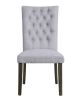 Merel Side Chair (Set-2) in Gray Fabric & Gray Oak - 70168