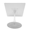 31.5"H White Tulip Table Mid-Century Dining Table with Round MDF Table Top;  Pedestal Dining Table;  End Table Leisure Coffee Table XH - white1