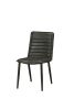 Hosmer Side Chair (Set-2) in Black Top Grain Leather & Antique Black - 70422