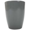 Storage Stool Gray Faux Leather - Grey