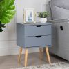 Modern Nightstand;  End Table;  Side Table with Storage Drawer;  Living Room Bedroom Furniture - 1
