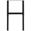 Adjustable Work Bench Frames 2 pcs Metal 21.7"x(27.2"-37.6") Black - Black