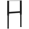 Adjustable Work Bench Frames 2 pcs Metal 21.7"x(27.2"-37.6") Black - Black