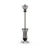 Traditional Metal Coat Rack With Umbrella Stand, Bronze Finish - With Umbrella Stand