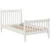 Platform Bed Frame Mattress Foundation with Wood Slat Support, Twin - White