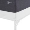 Adjustable Metal Platform Bed Frame, Black, Twin - King - White