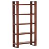 Book Cabinet Honey Brown 33.5"x11.8"x65.4" Solid Acacia Wood - Brown