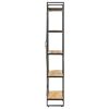 5-Tier Bookcase 55.1"x11.8"x70.9" Solid Mango Wood - Brown