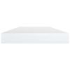 Bookshelf Boards 4 pcs High Gloss White 15.7"x3.9"x0.6" Engineered Wood - White