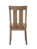 Nathaniel Side Chair (Set-2); Slatted Back; Fabric & Maple (2Pc/1Ctn) - 62332