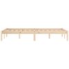 Bed Frame 59.8"x79.9" Solid Wood Pine Queen - Brown
