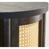 Springwood Caning Side Table, Charcoal Finish - Charcoal