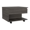 Luanda Lift Top Coffee Table; Casters; One Shelf -Espresso - as Pic