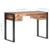 Desk 43.3"x19.7"x29.9" Solid Wood with Sheesham Finish - Brown