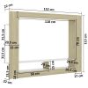 TV Cabinet White and Sonoma Oak 59.8"x8.7"x44.5" Engineered Wood - Brown