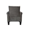 Accent Chairs, Comfy Sofa Chair, Armchair for Reading, Living Room, Bedroom, Office, Waiting Room, Linen fabric, Charcoal Grey - as Pic