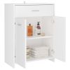 Bathroom Cabinet White 23.6"x13"x31.5" Engineered Wood - White