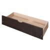 Twin Size Daybed Wood Bed with Two Drawers - Espresso