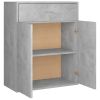 Sideboard Concrete Gray 23.6"x11.8"x29.5" Engineered Wood - Grey