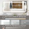7 Size LED Bathroom Mirror Wall Mounted Vanity Mirror Anti-Fog Mirror Dimmable Lights with Touch Switch(Horizontal/Vertical) - 60"*28"