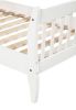 Platform Bed Frame Mattress Foundation with Wood Slat Support, Twin - White