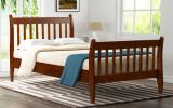 Platform Bed Frame Mattress Foundation with Wood Slat Support, Twin - Walnut
