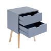 Modern Nightstand;  End Table;  Side Table with Storage Drawer;  Living Room Bedroom Furniture - 1