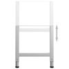 Adjustable Work Bench Frames 2 pcs Metal 21.7"x(27.2"-37.6") Gray - Grey