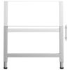Adjustable Work Bench Frames 2 pcs Metal 33.5"x(27.2"-37.6") Gray - Grey