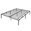 14 Inches Metal Platform Bed Frame, Heavy Duty Steel Slat Support, No Box Spring Needed, Quick Install, Full Size - Medium