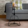 Sada End Table in Espresso & Sandy Black - 83315