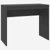Desk Gray 35.4"x15.7"x28.3" Engineered Wood - Grey