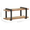 TV Cabinet 35.4"x15.7"x15.7" Solid Reclaimed Wood - Brown