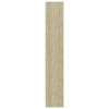 4-Tier Book Cabinet Sonoma Oak 15.7"x9.4"x55.9" Engineered Wood - Brown
