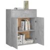 Sideboard Concrete Gray 23.6"x11.8"x29.5" Engineered Wood - Grey