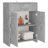 Bathroom Cabinet Concrete Gray 23.6"x13"x31.5" Engineered Wood - Grey