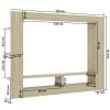TV Cabinet Sonoma Oak 59.8"x8.7"x44.5" Engineered Wood - Brown