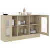Vitrine Cabinet Sonoma Oak 47.2"x12"x27.6" Engineered Wood - Brown