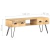 TV Cabinet 47.2"x13.8"x17.7" Solid Mango Wood - Brown